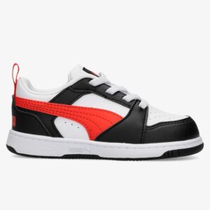 Puma Puma rebound v6 low sneakers wit/zwart kinderen kinderen_onlinesneakerwinkel